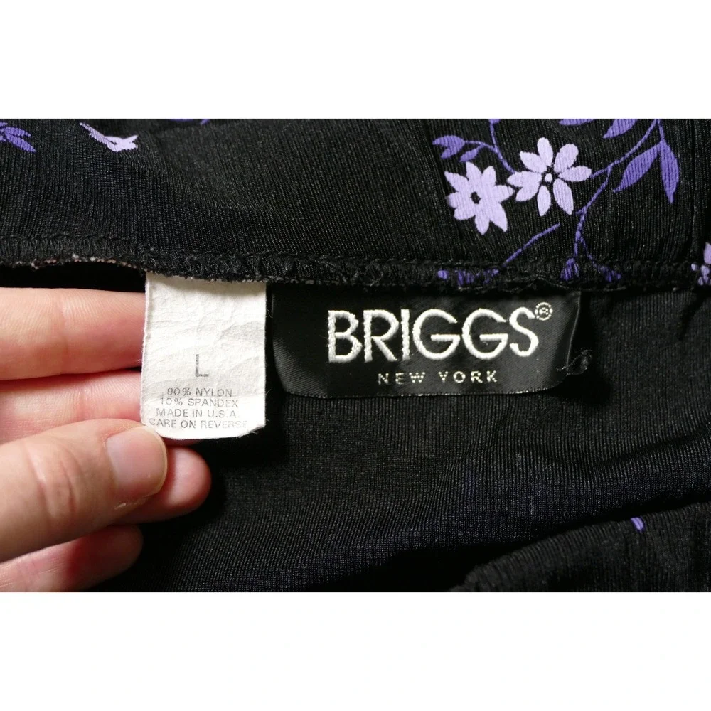 VTG Briggs New York Y2K Fairy Grunge Whimsigoth Maxi Skirt Size L Floral Buttons